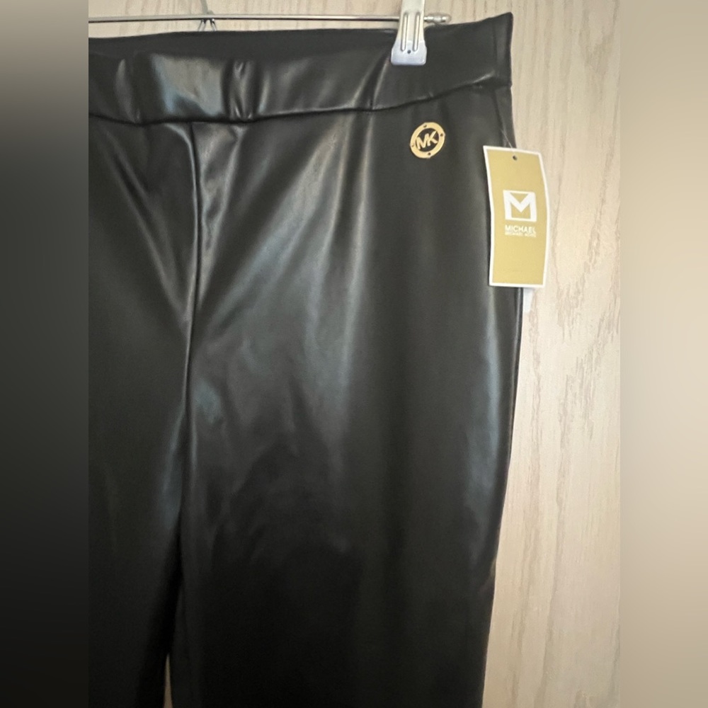 Black faux leather faux leather leggings from MICHAEL MICHAEL KORS L/G NWT